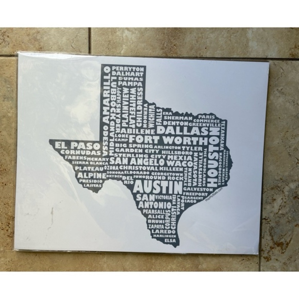 14” x 11” Texas Print